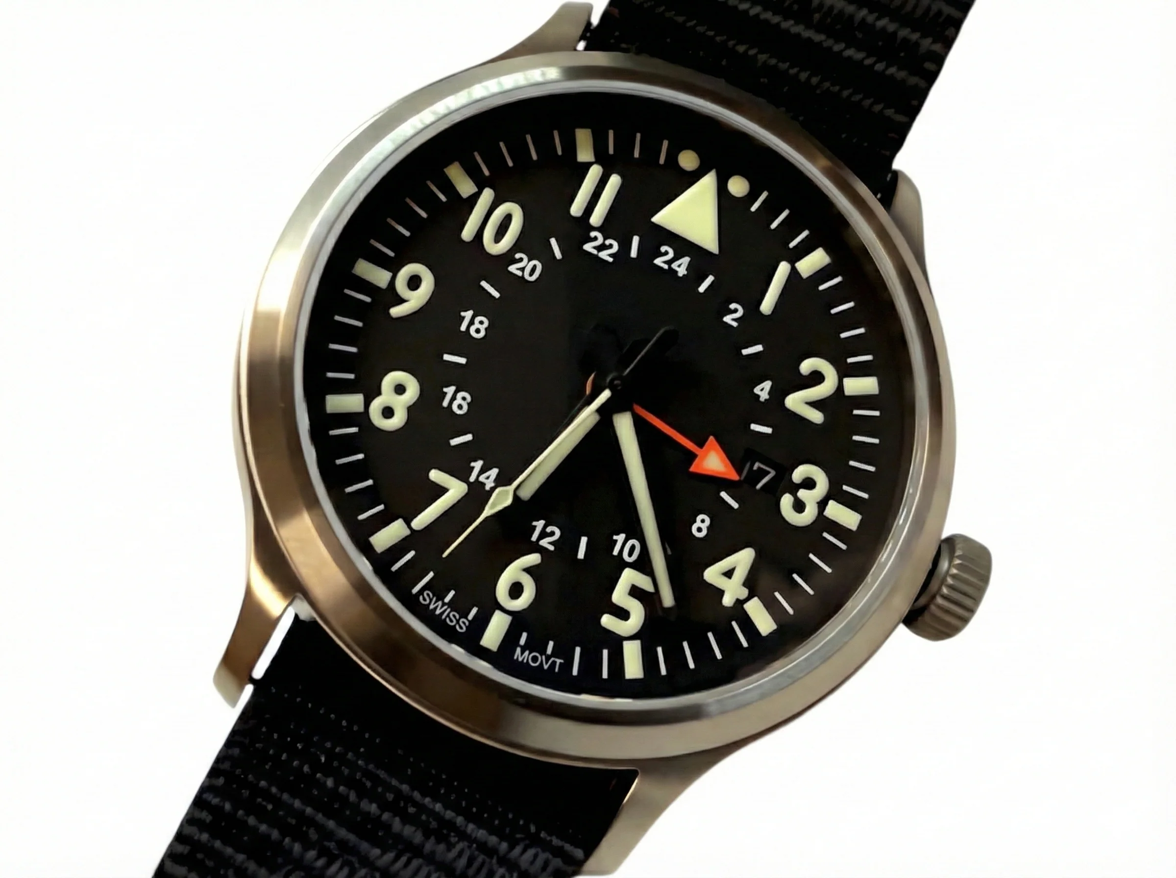 44mm Large Titanium GMT Watch by Maratac® + Date Window - Gen 2 - Coming 2027