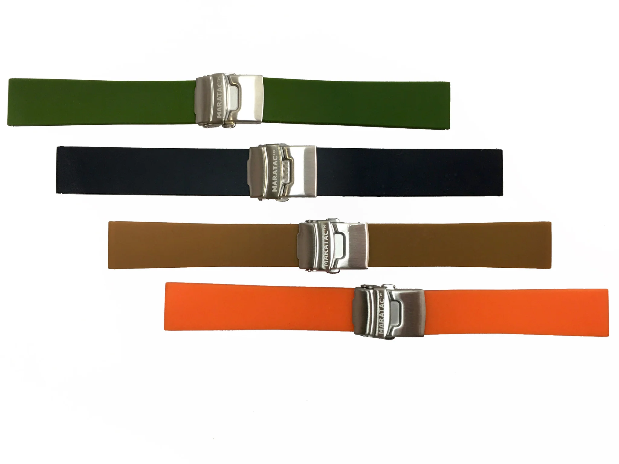 Silicone Rubber Deployment Watch Bands by Maratac®